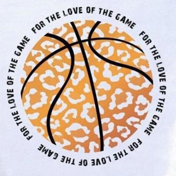 Basketball For The Love Of Game Cute Ball Sport Parent Outfit Unisex T-Shirt 170 - Picture 2 of 5